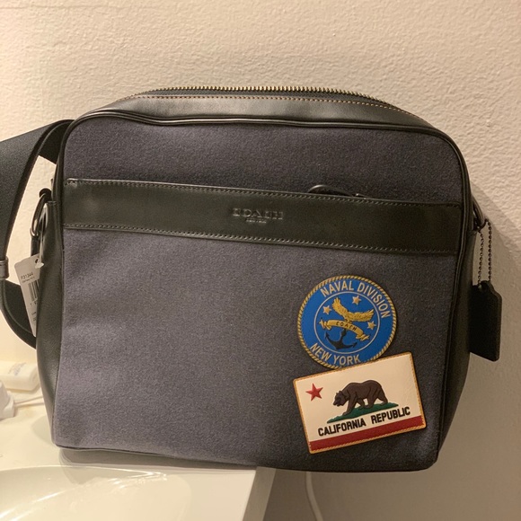Coach Charles caméra bag with military patches - Picture 2 of 3
